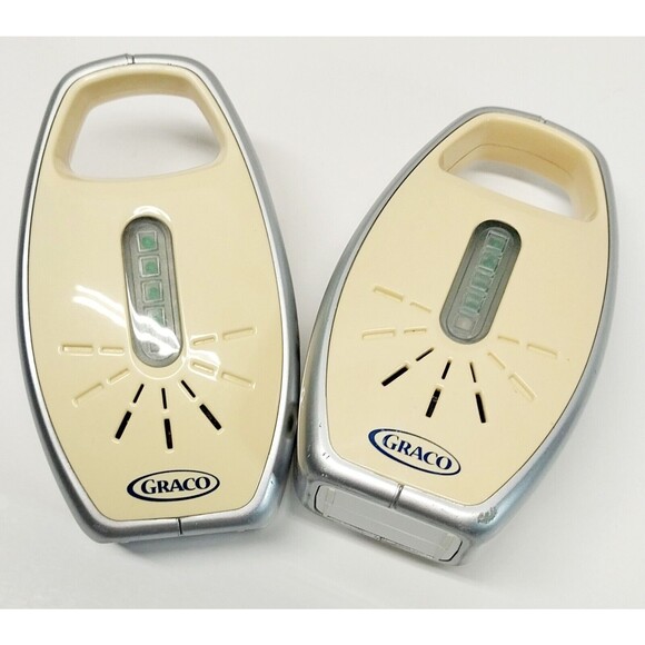 2 Set Lot Graco PD160487 Digital Baby Monitors Parent Nursery Units 4 AC Adapter - Picture 6 of 17